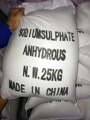 Κίνα Na2SO4 άνυδρες PH8-11 βιομηχανικές πρώτες ύλες θειικού άλατος νατρίου για την καθαριστική βιομηχανία προμηθευτής
